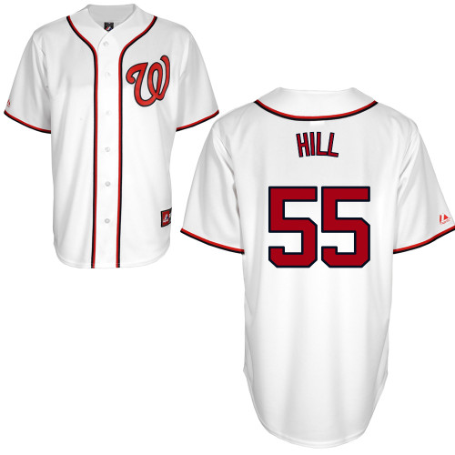 Taylor Hill #55 mlb Jersey-Washington Nationals Women's Authentic Home White Cool Base Baseball Jersey